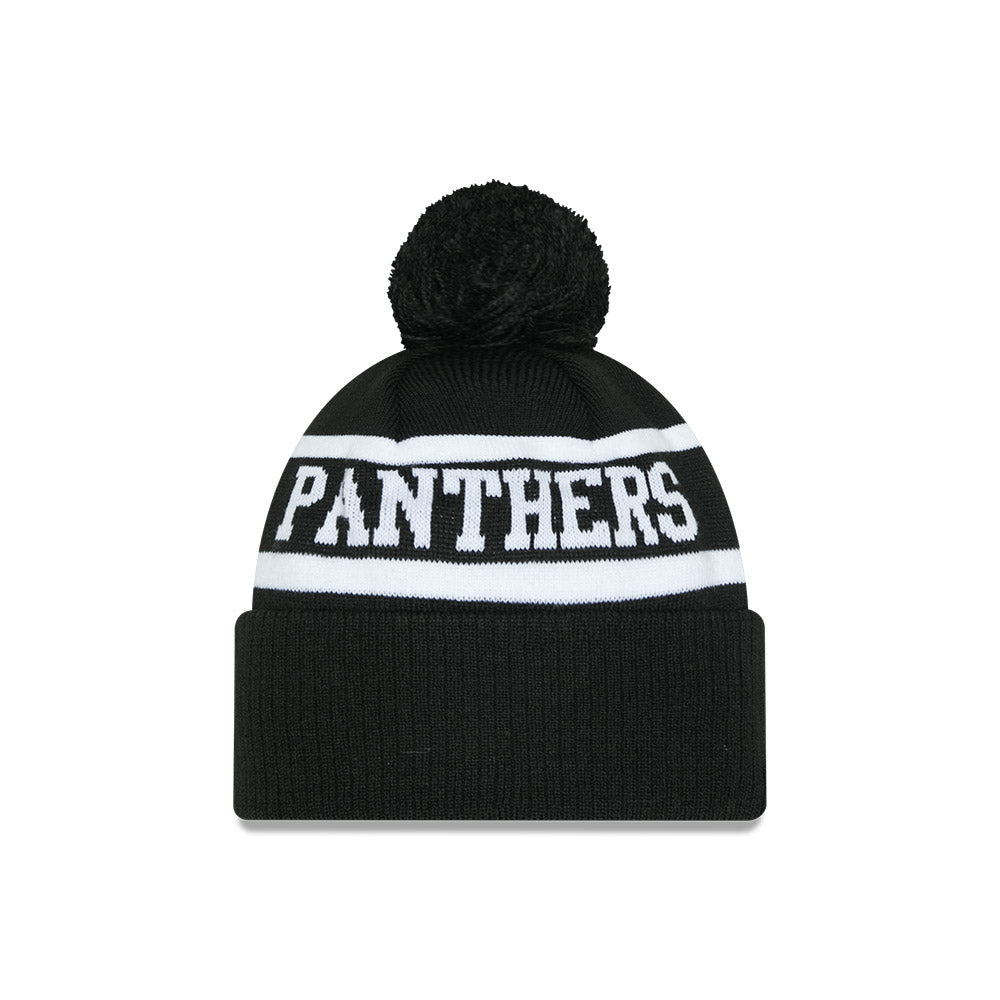 New Era Beanie NRL 2025 Black White Team Penrith Panthers