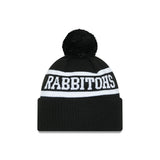 New Era Beanie NRL 2025 Black White Team South Sydney Rabbitohs