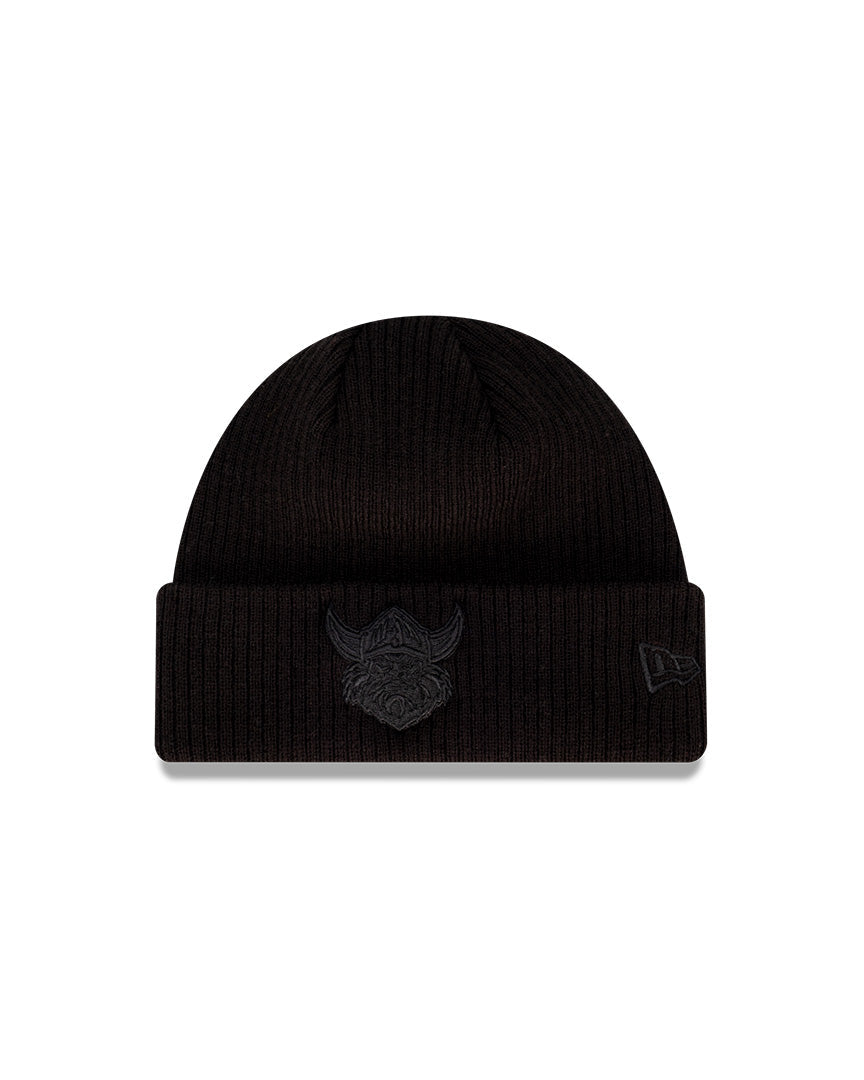 New Era Beanie NRL Blackout Canberra Raiders