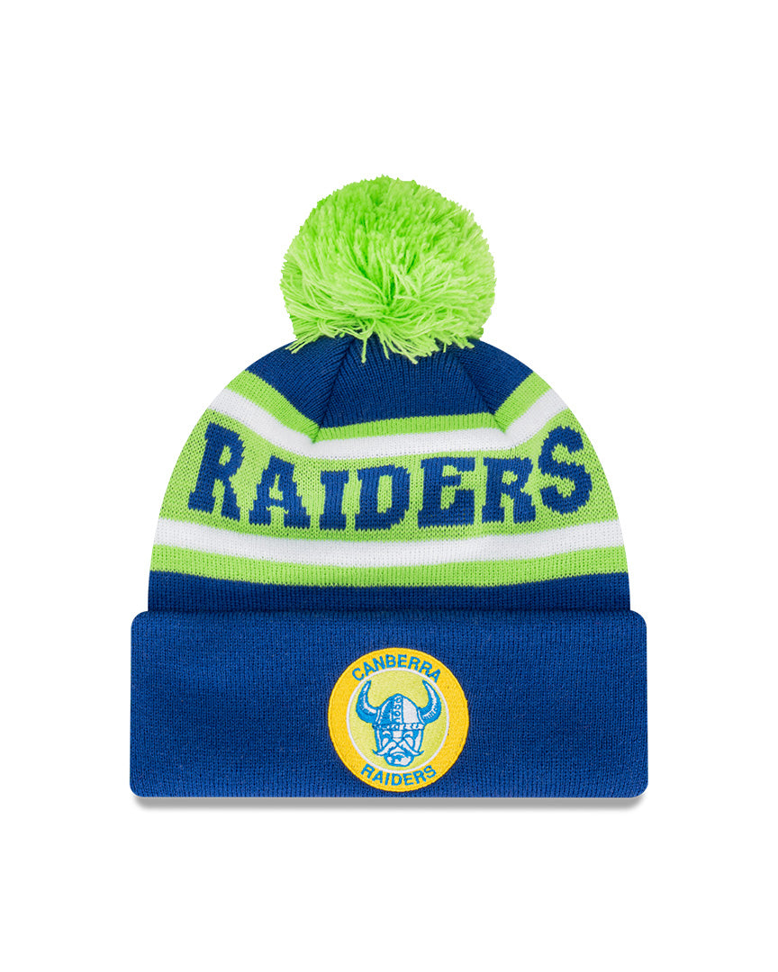 New Era Beanie NRL Retro Spell Out Canberra Raiders
