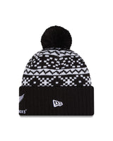 New Era Beanie Rugby Union All Blacks Winter Cardigan Black/White