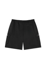 New Era Branded Eazy Cargo Shorts Black