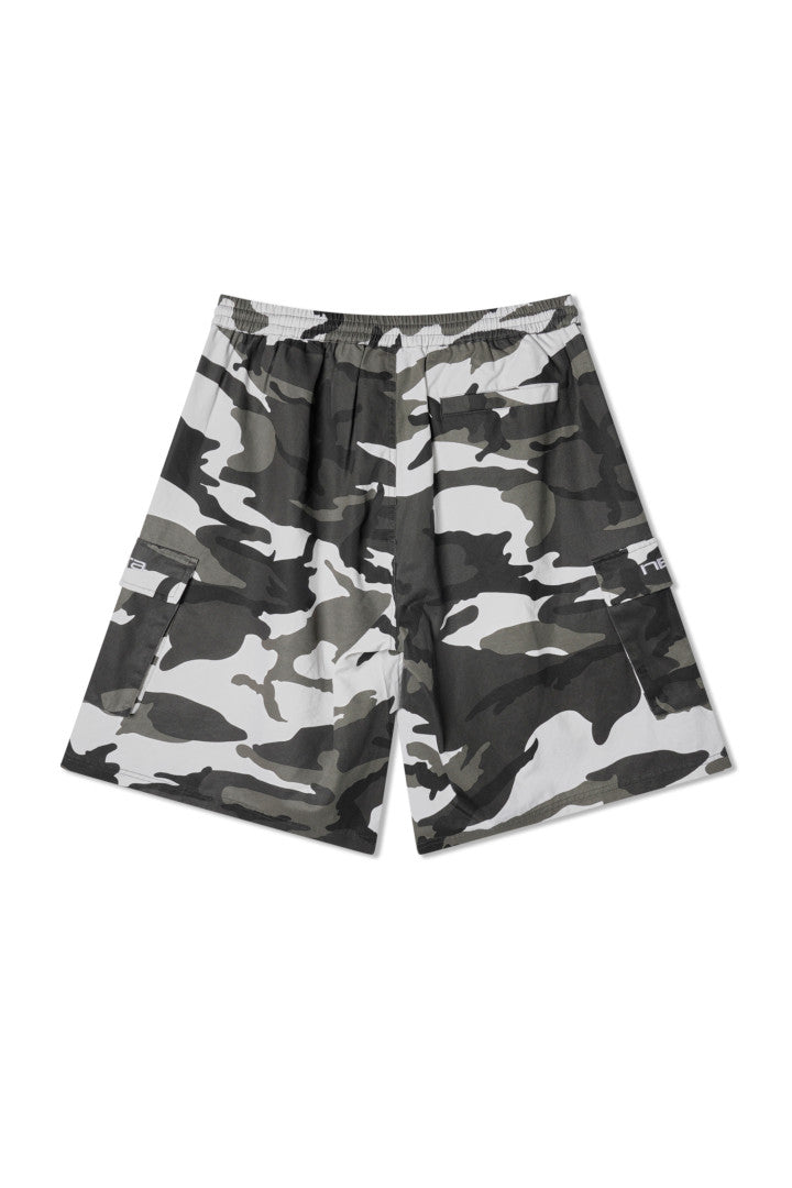 New Era Branded Eazy Cargo Shorts Urban Camo