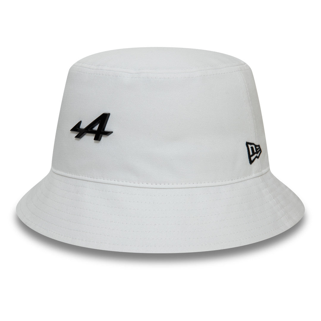 New Era Bucket Hat F1 Metal Badge Tapered Renault White