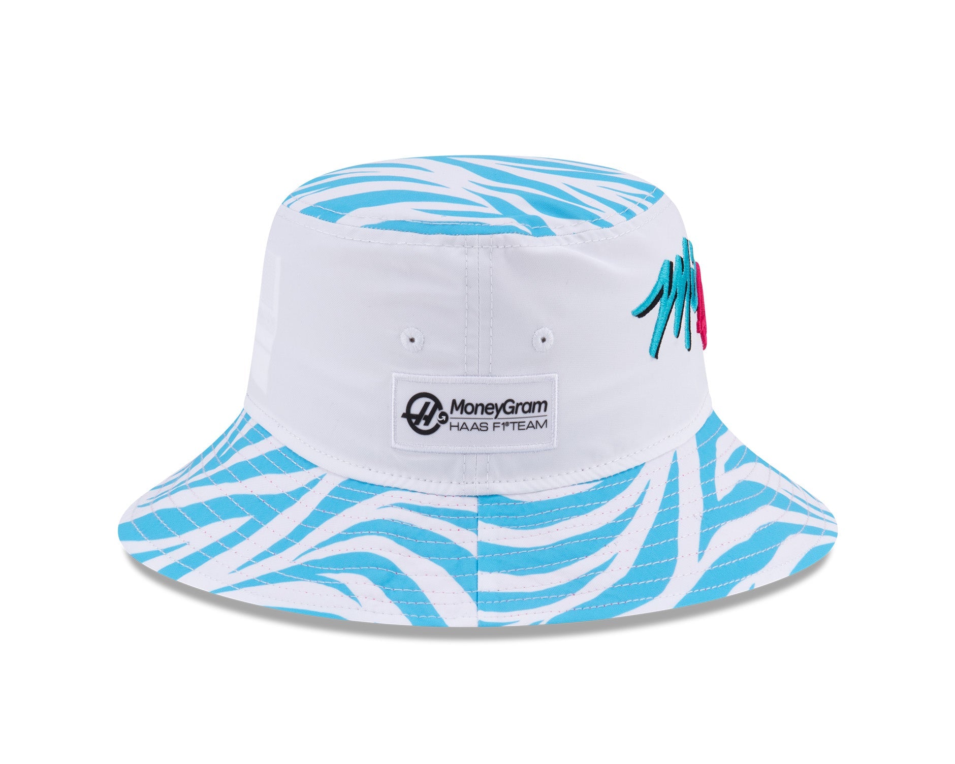 New Era Bucket Hat F1 Miami Zebra HAAS