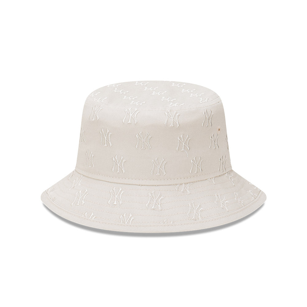 New Era Bucket MLB Monogram New York Yankees Stone