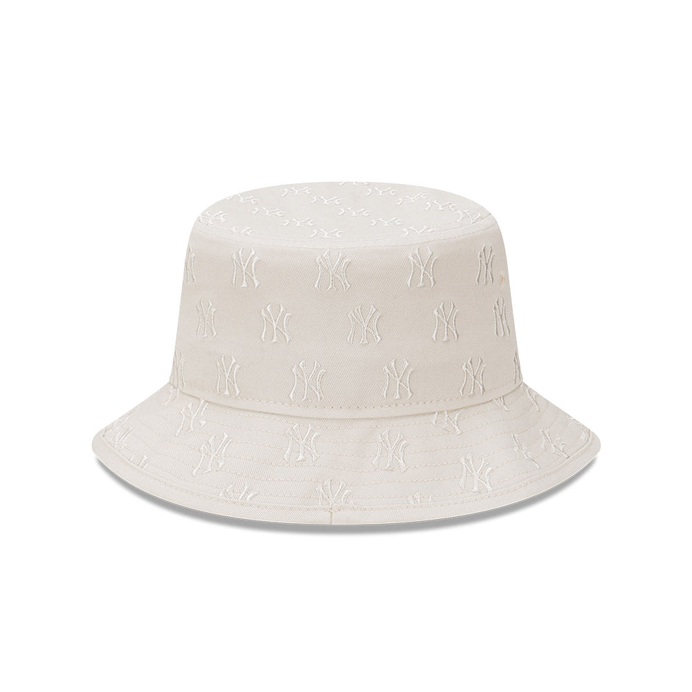 New Era Bucket MLB Monogram New York Yankees Stone