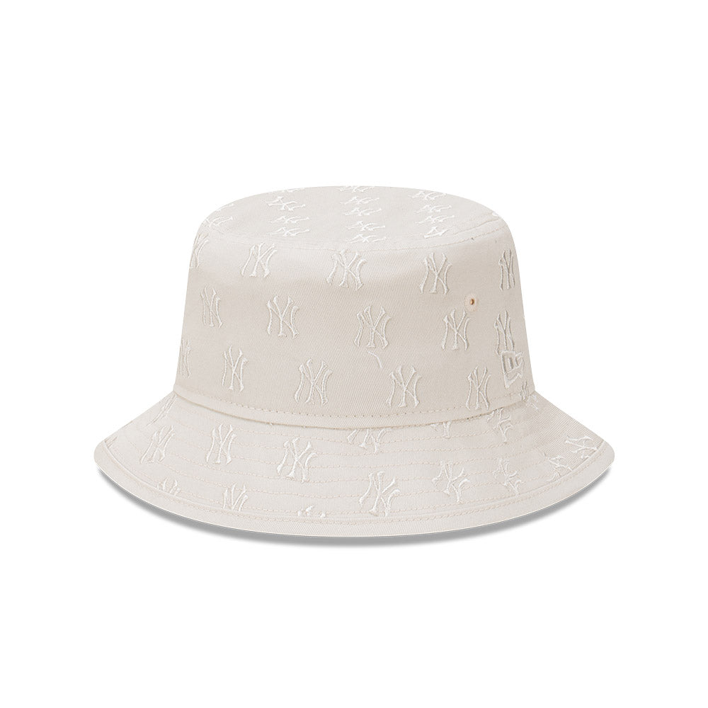 New Era Bucket MLB Monogram New York Yankees Stone