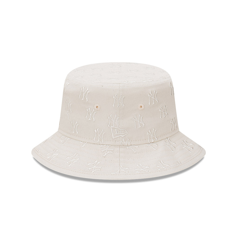 New Era Bucket MLB Monogram New York Yankees Stone