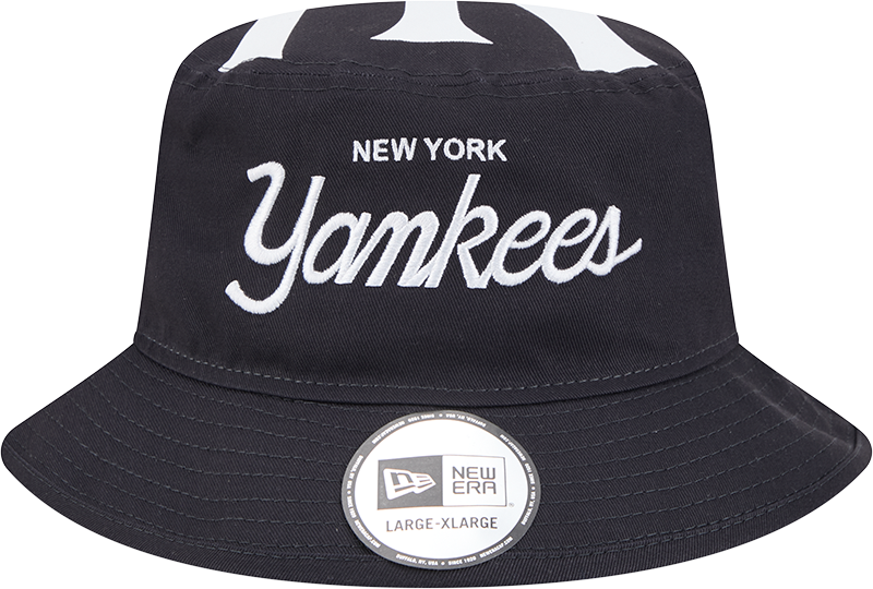New Era Bucket MLB Team Script New York Yankees