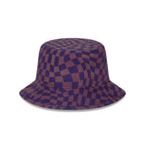 New Era Bucket MLB Wrap Check New York Yankees Purple Dusk Damson