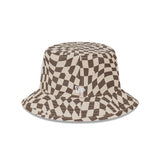 New Era Bucket MLB Wrap Check New York Yankees Stone Walnut