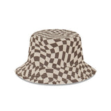 New Era Bucket MLB Wrap Check New York Yankees Stone Walnut