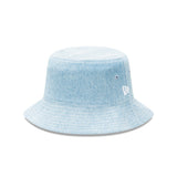 New Era Bucket Reversible Plaid Washed Denim Sky Blue
