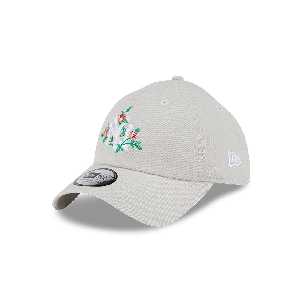 New Era Casual Classic MLB NY Floral New York Yankees Stone
