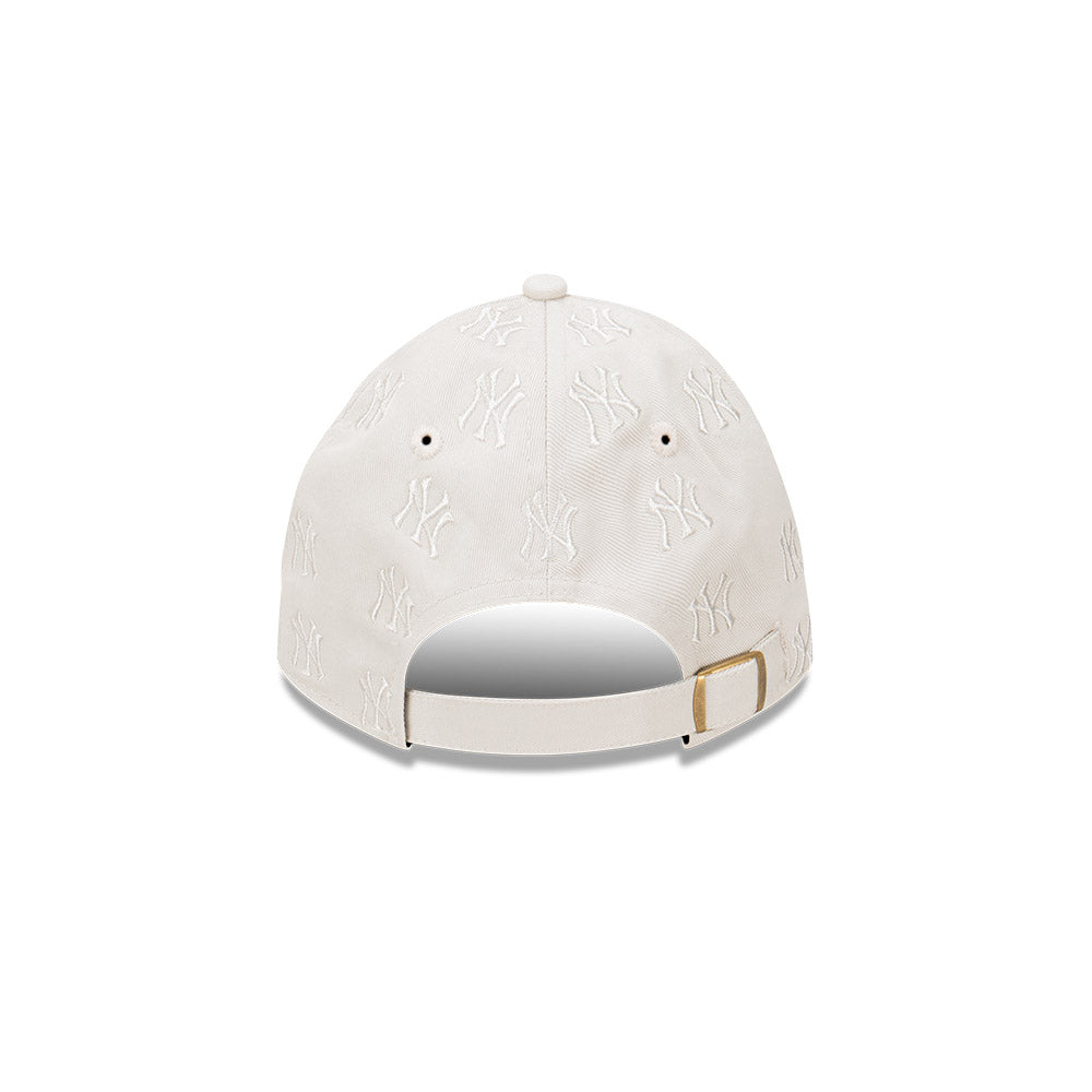 New Era Casual Classic MLB Tonal Monogram New York Yankees Stone