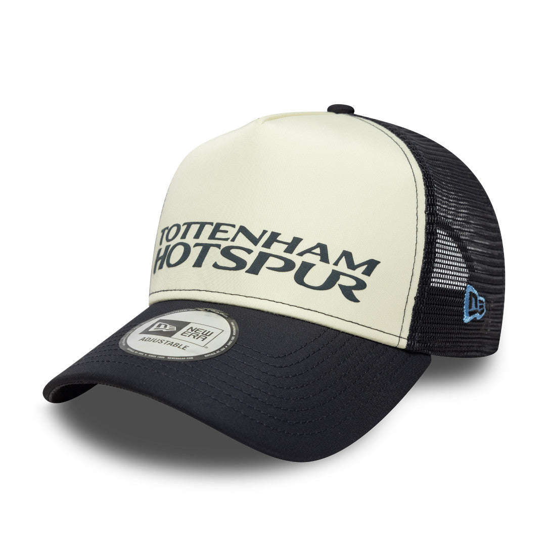 New Era E-Frame Trucker EPL Puff Wordmark Tottenham Hotspur Navy