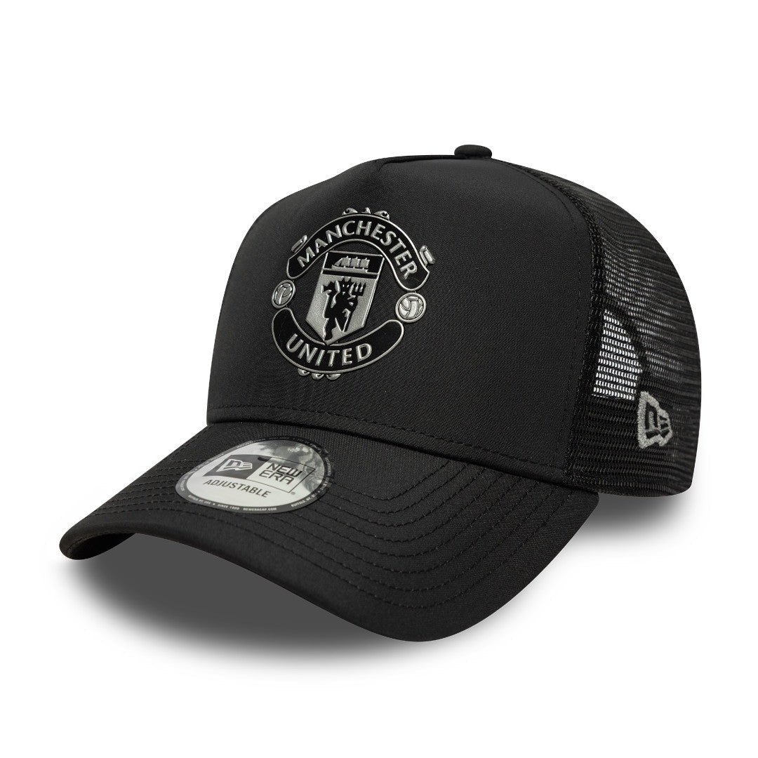 New Era E-Frame Trucker EPL Reflective Manchester United Black