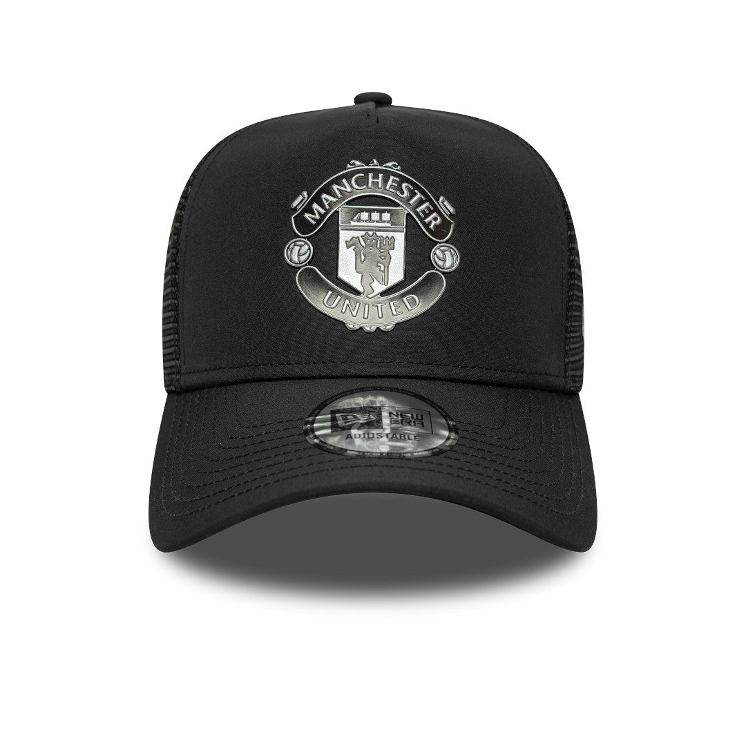 New Era E-Frame Trucker EPL Reflective Manchester United Black