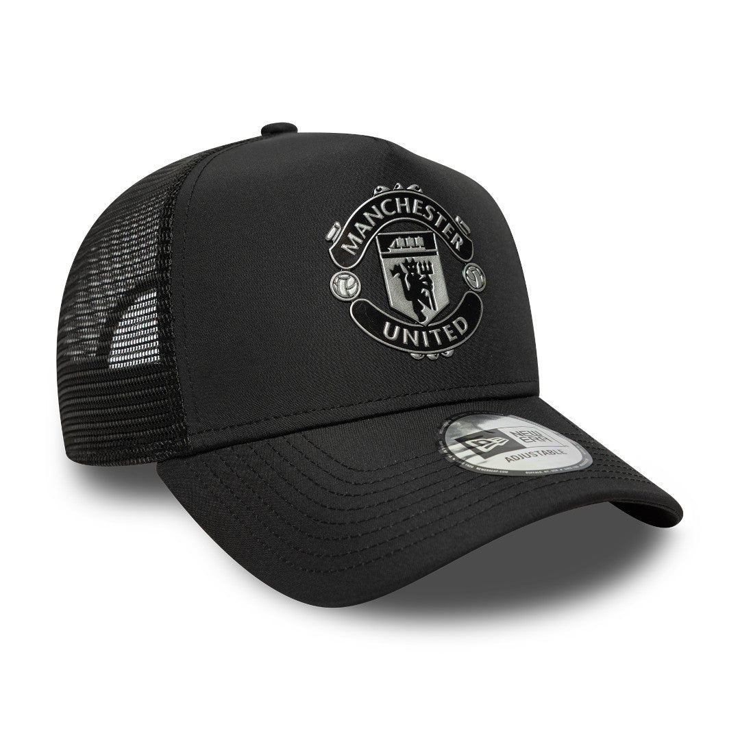 New Era E-Frame Trucker EPL Reflective Manchester United Black