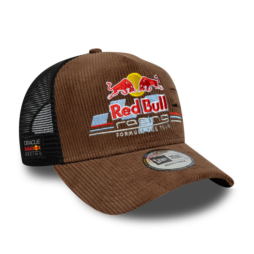 New Era E Frame Trucker F1 Distressed Cord Oracle Red Bull Racing