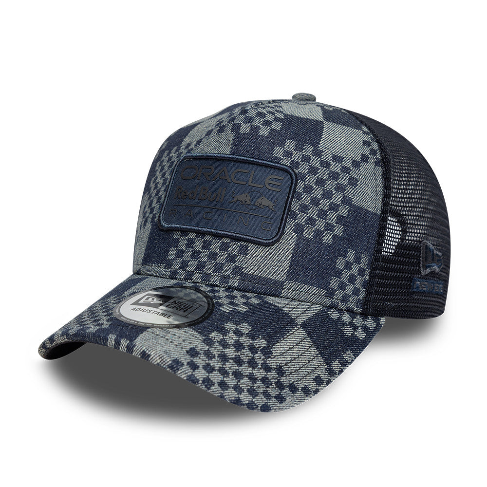 New Era E Frame Trucker F1 Patterned Denim Oracle Red Bull Racing