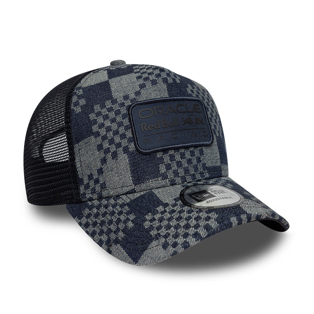 New Era E Frame Trucker F1 Patterned Denim Oracle Red Bull Racing