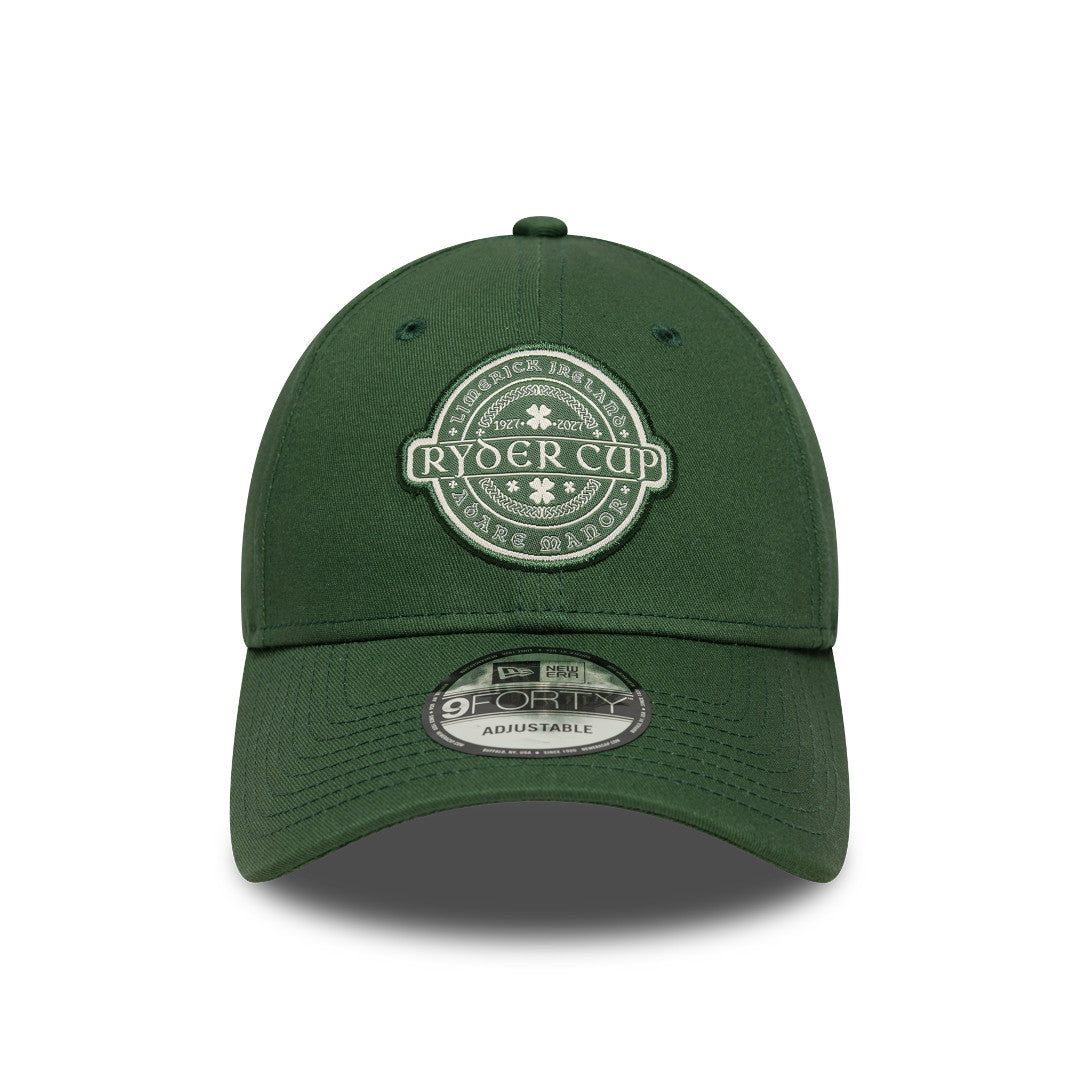 New Era Golf 9Forty Ryder Cup 27 Patch Cigar Green