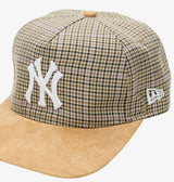 New Era Golfer MLB Plaid Suede New York Yankees Light Beige