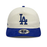 New Era Golfer MLB Script Los Angeles Dodgers Ivory Royal