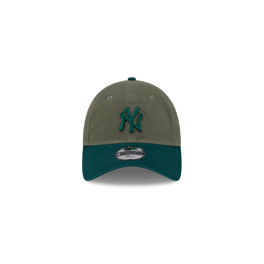 New Era Kids 9Forty MLB 2 Shade Wash New York Yankees Olive