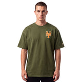 New Era MLB Autumn Mix Tee New York Mets Rifle Green