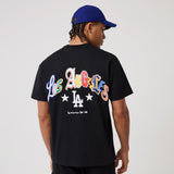 New Era MLB Multi Letter Tee Los Angeles Dodgers Black
