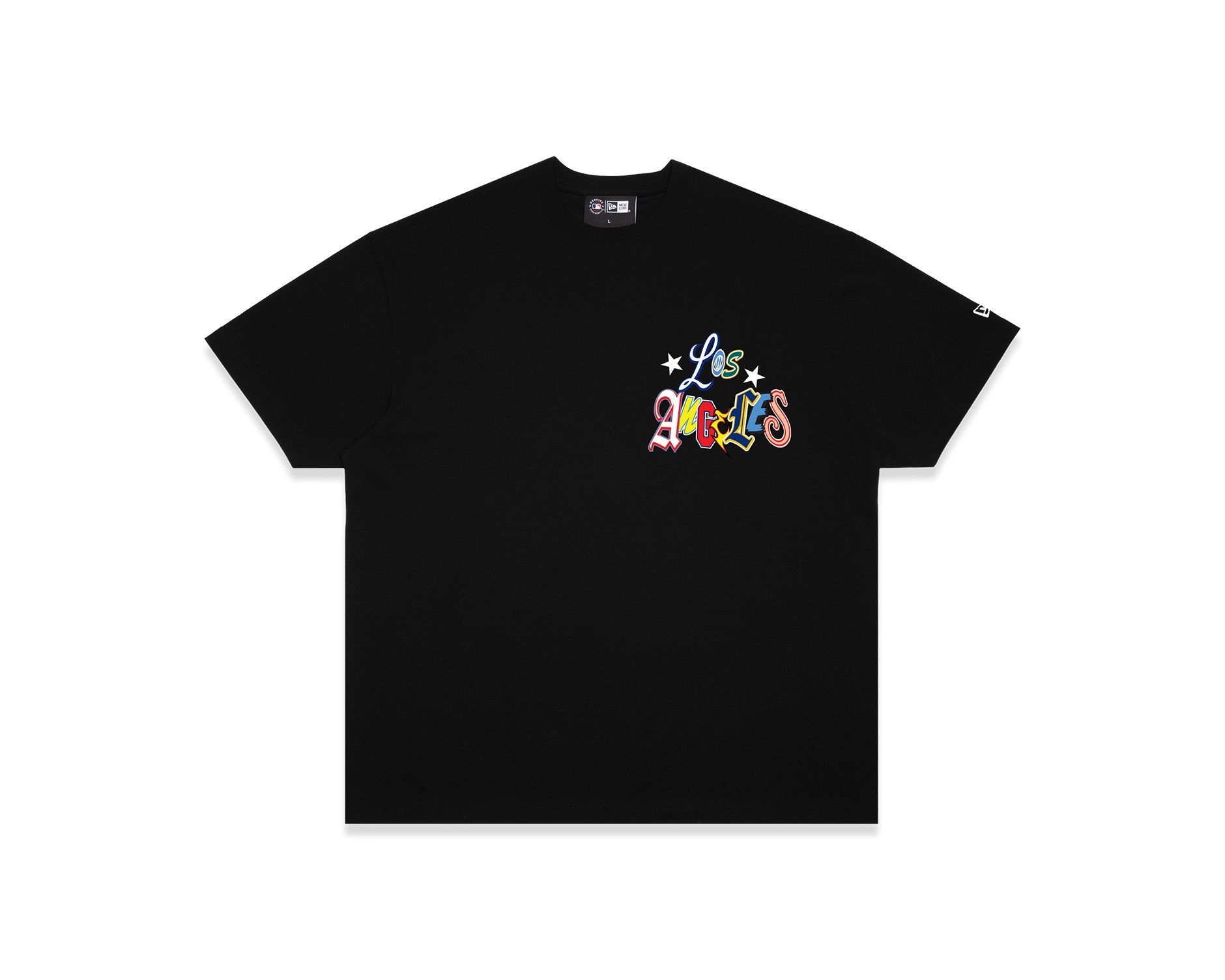 New Era MLB Multi Letter Tee Los Angeles Dodgers Black