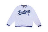 New Era MLB Varsity V Neck Crew Los Angeles Dodgers Grey