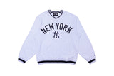 New Era MLB Varsity V Neck Crew New York Yankees Grey
