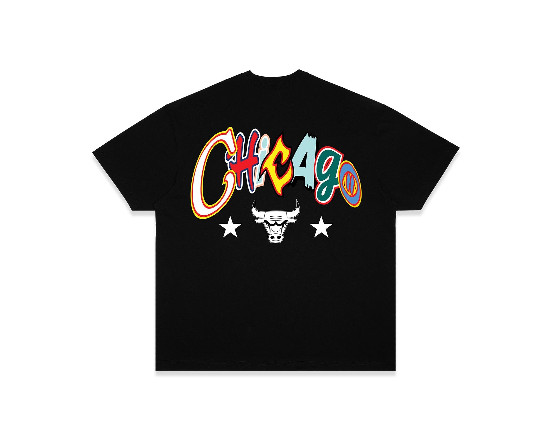 New Era NBA Multi Letter Tee Chicago Bulls Black