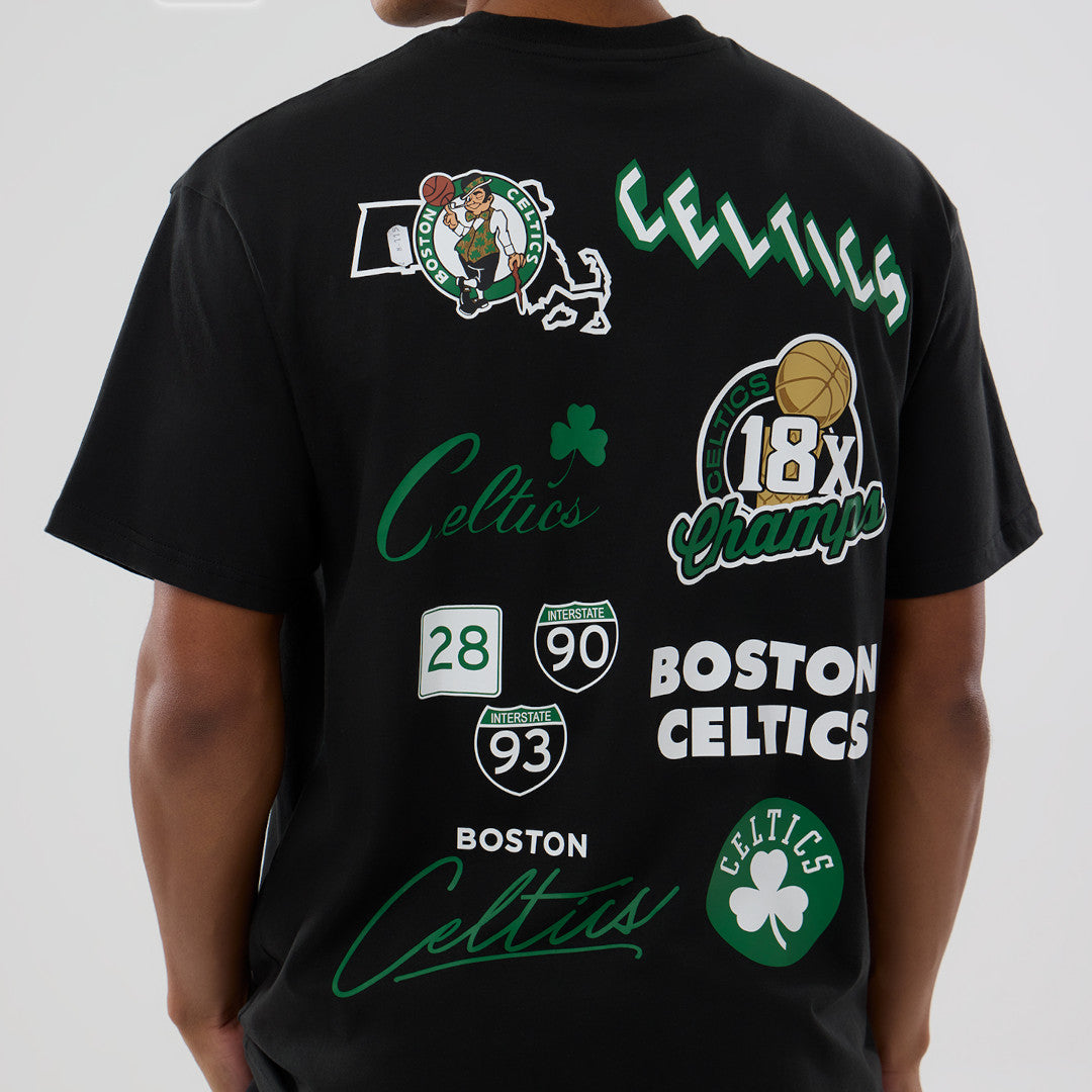 New Era NBA Repeat Tee Boston Celtics Black