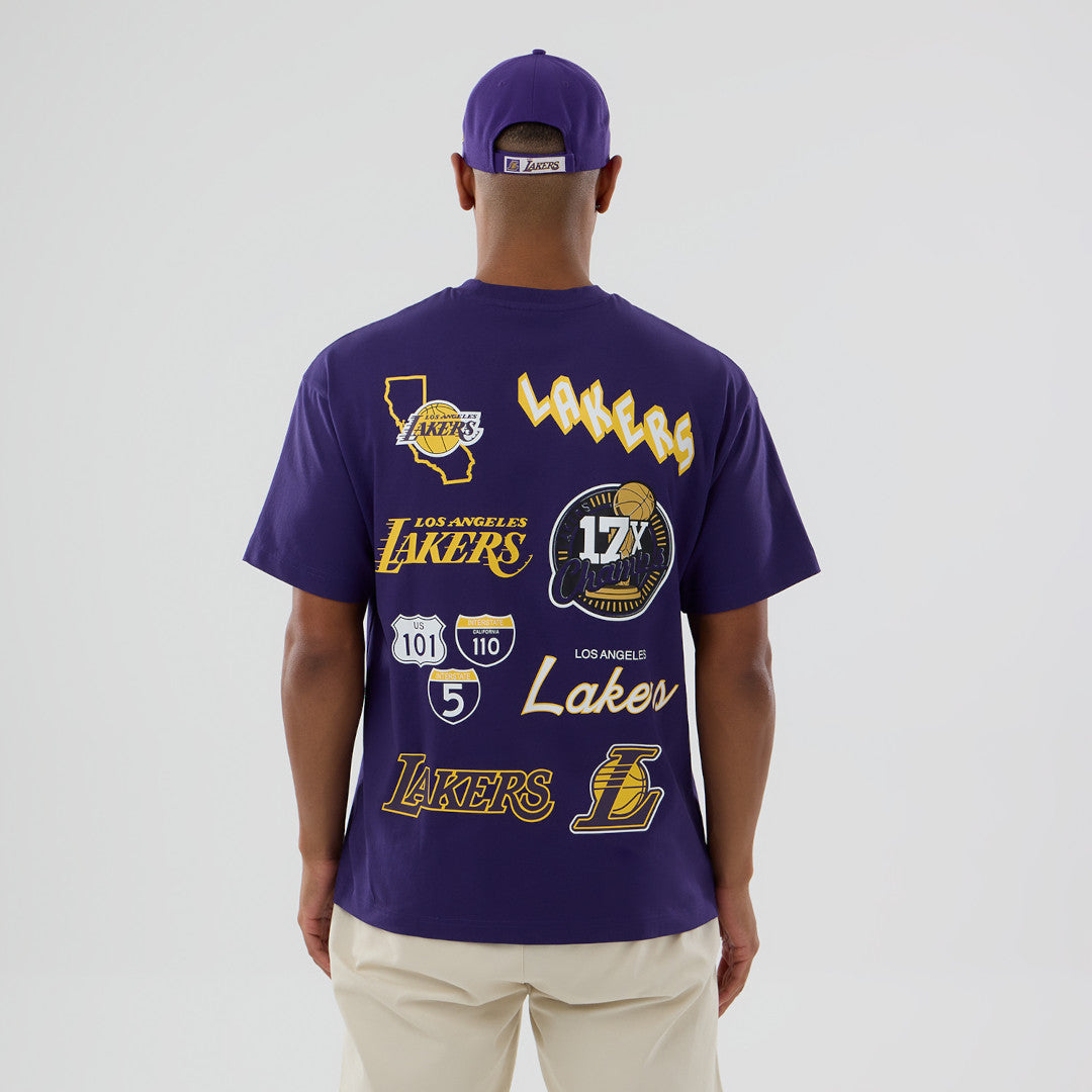 New Era NBA Repeat Tee Los Angeles Lakers Purple