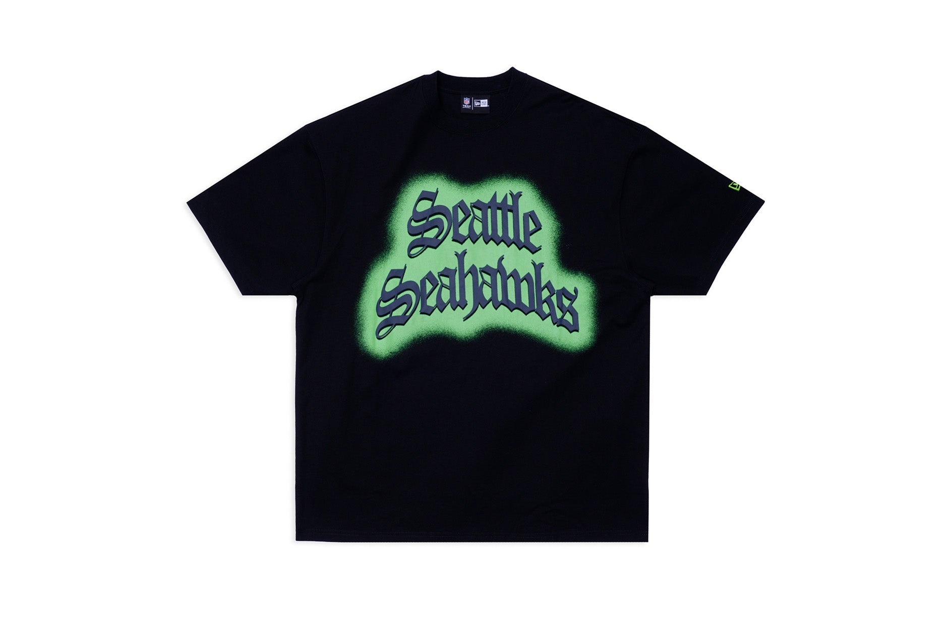 New Era NFL Gothic Stencil Tee Seattle Seahawks Black