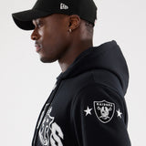 New Era NFL Multi Letter 2Way Zip Hoodie Las Vegas Raiders Black