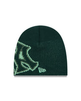 New Era Skully Beanie Oversized Logo New York Yankees Cilantro Green