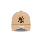 New Era Womens 9Forty A-Frame Clothstrap MLB Toffee New York Yankees