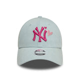 New Era Womens 9Forty MLB Denim Icon New York Yankees Pale Blue