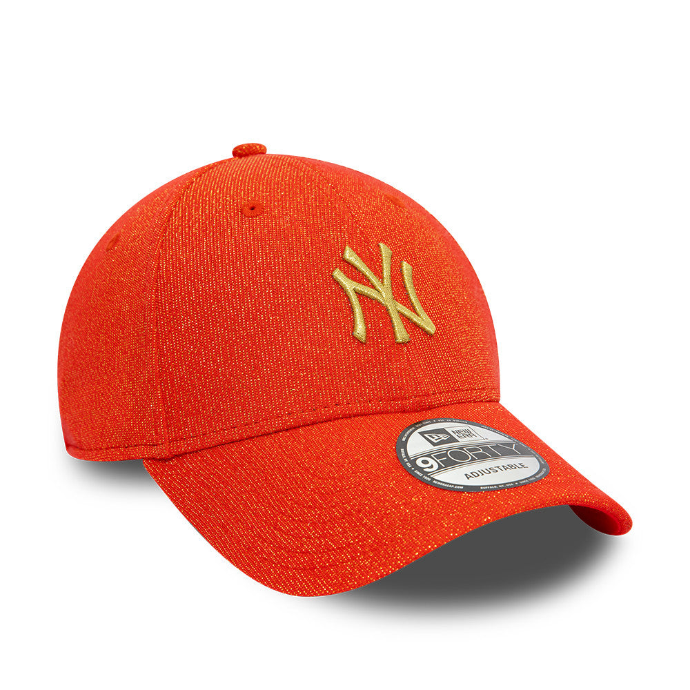 New Era Womens 9Forty Sparkle New York Yankees Scarlet