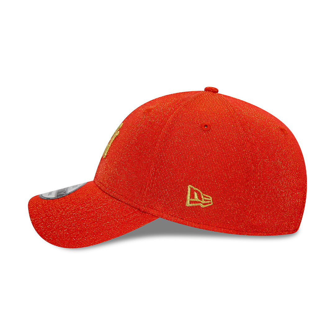 New Era Womens 9Forty Sparkle New York Yankees Scarlet