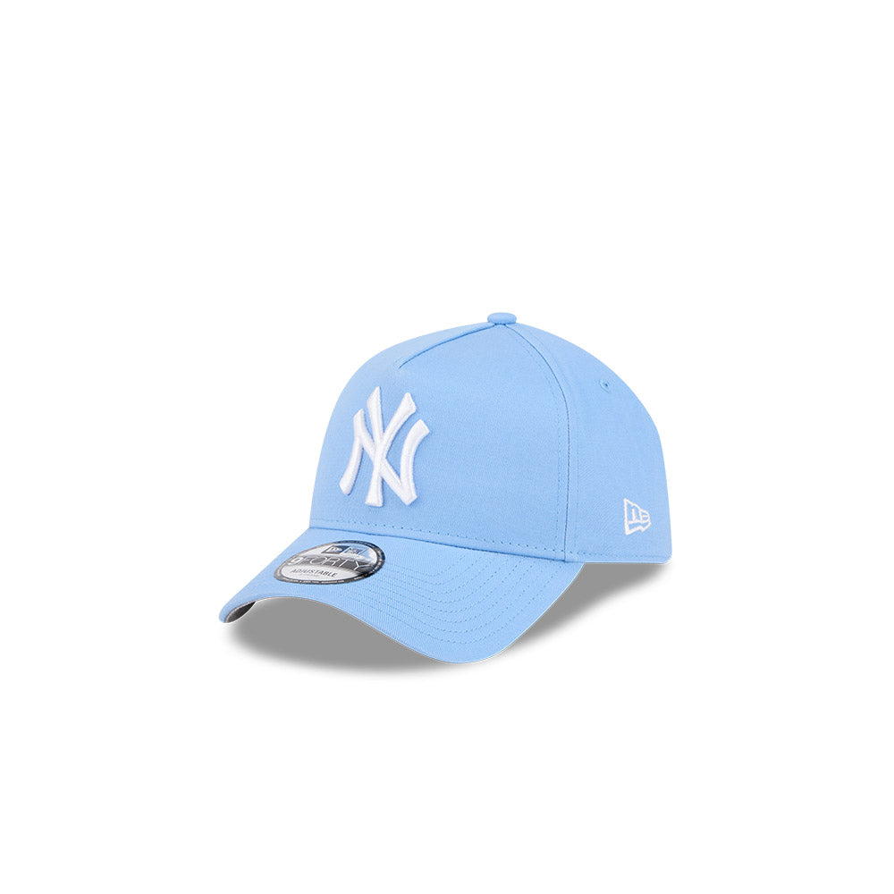New Era Youth 9Forty A Frame MLB Spring Mix New York Yankees Sky Blue Adjustable