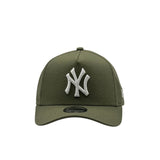 New Era Youth 9Forty A-Frame MLB New York Yankees Olive White