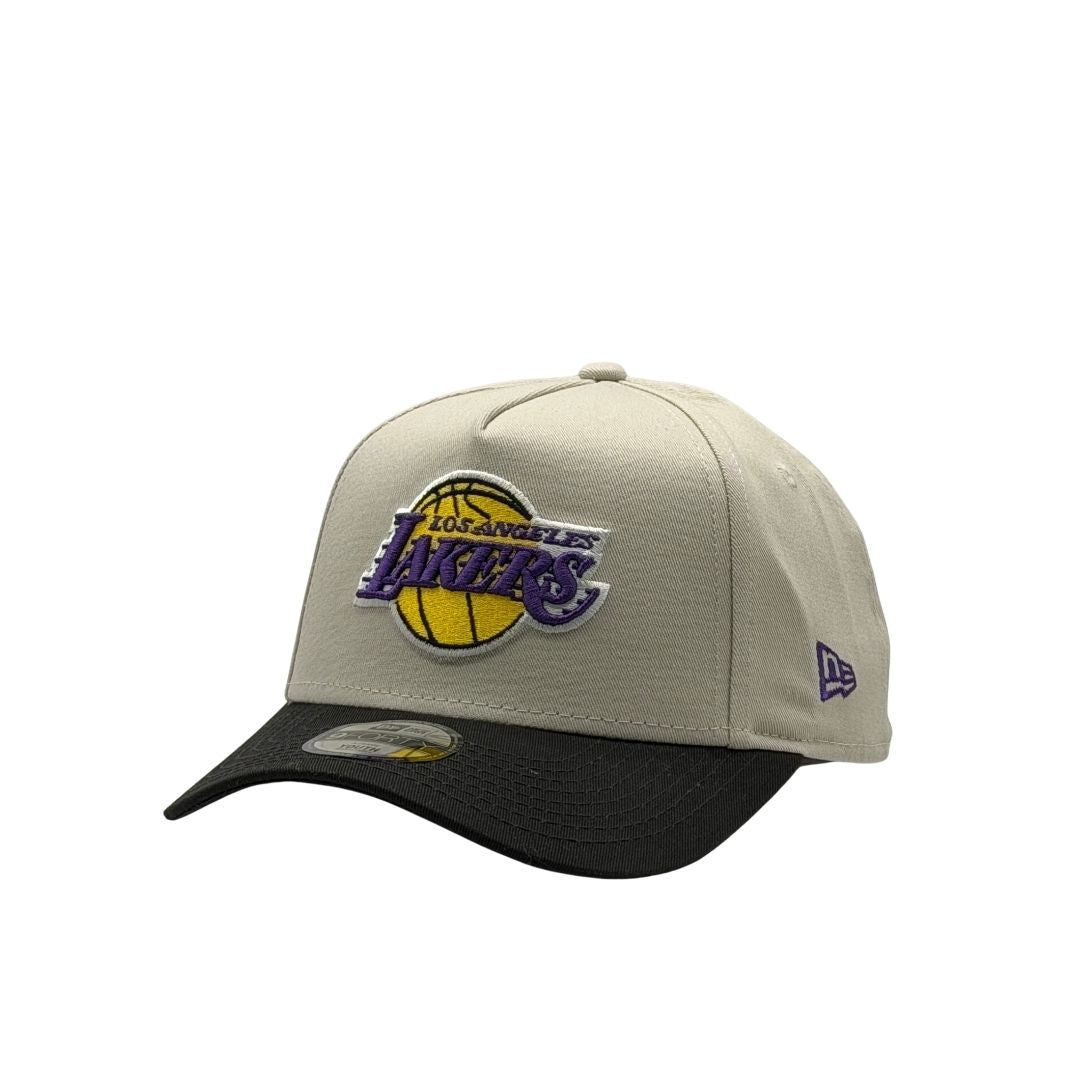 New Era Youth 9Forty A-Frame NBA 2Tone Stone Los Angeles Lakers