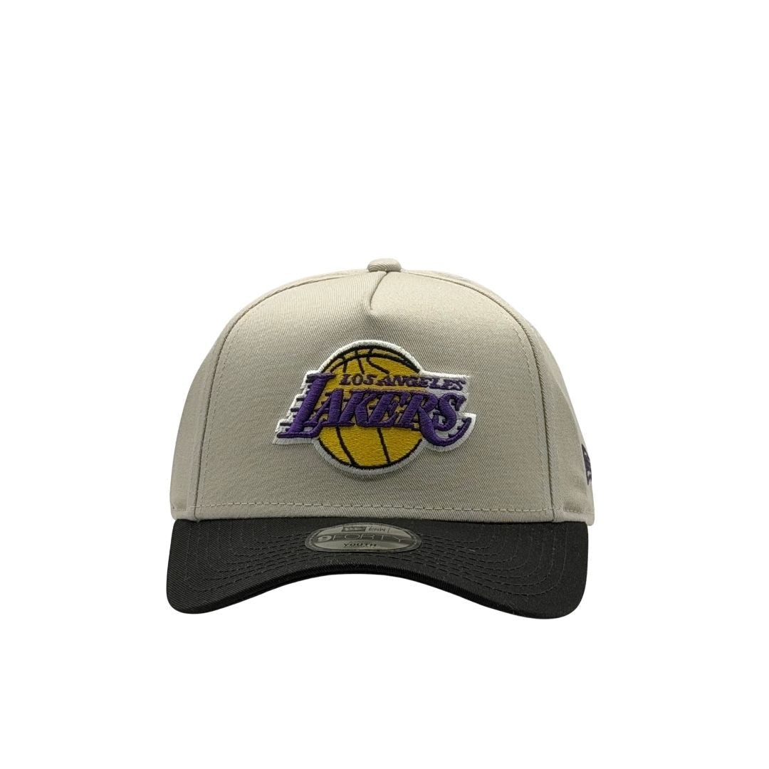 New Era Youth 9Forty A-Frame NBA 2Tone Stone Los Angeles Lakers